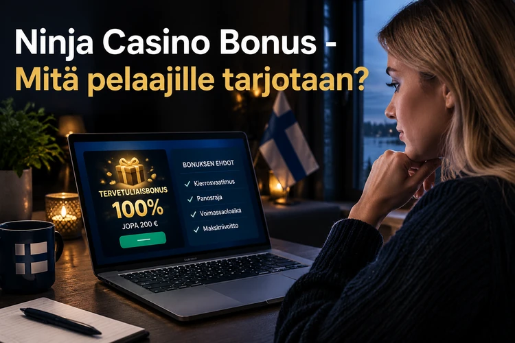 Ninja Casino Bonus - Mitä pelaajille tarjotaan?