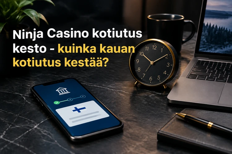 Ninja Casino kotiutus kesto - kuinka kauan kotiutus kestää?