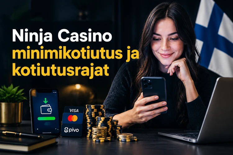 Ninja Casino minimikotiutus ja kotiutusrajat