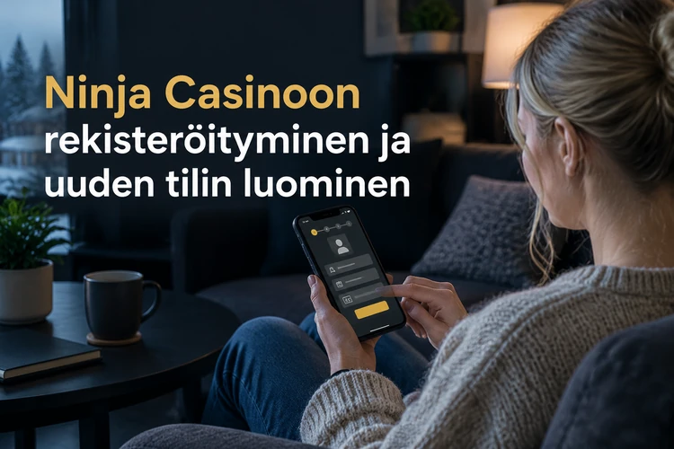 Ninja Casinoon rekisteröityminen ja uuden tilin luominen